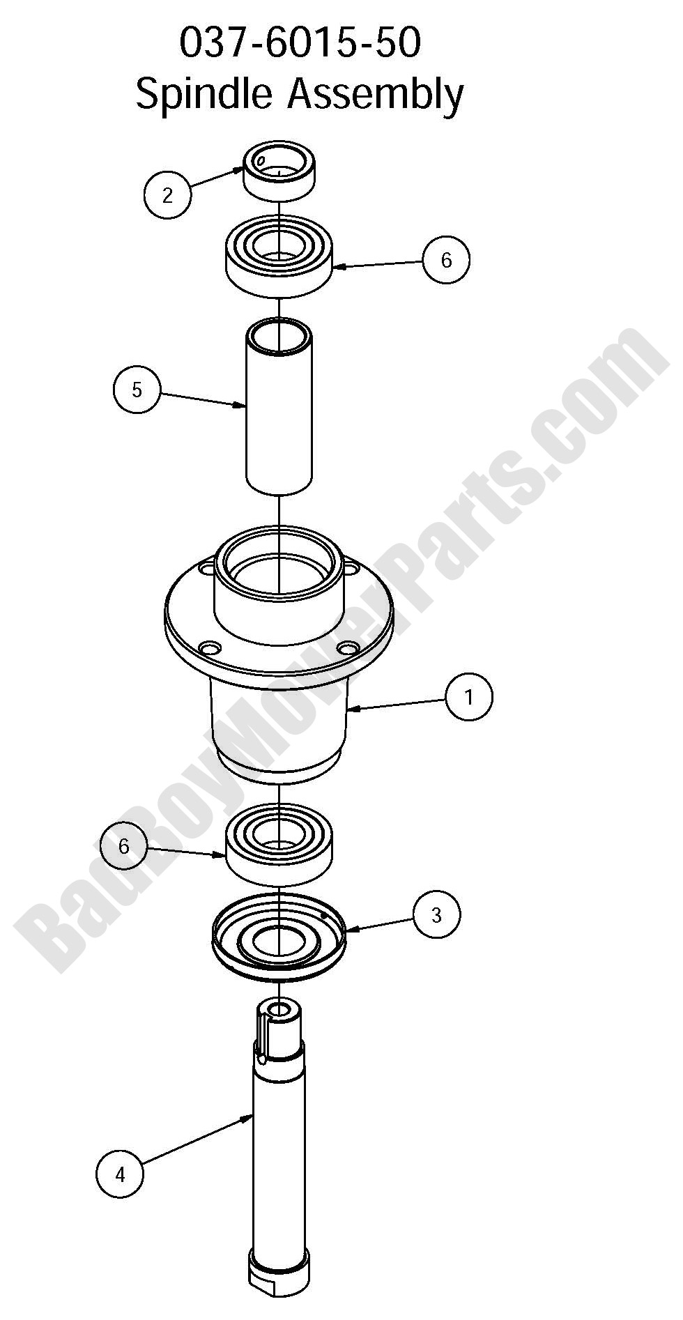 1339 - Bad Boy Mower Parts Lookup > 2016 > Maverick > Spindle Assembly